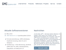 Tablet Screenshot of gmc-systems.de